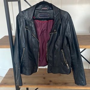Tommy Hilfiger faux leather moto jacket